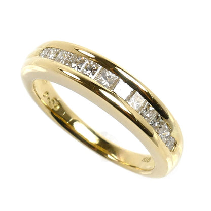 K18YG イエローゴールド リング・指輪 ダイヤモンド0.50ct 11号 4.6g レディース【中古】【美品】