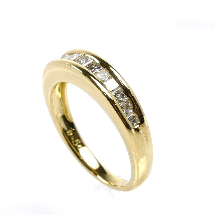 K18YG イエローゴールド リング・指輪 ダイヤモンド0.50ct 11号 4.6g レディース【中古】【美品】