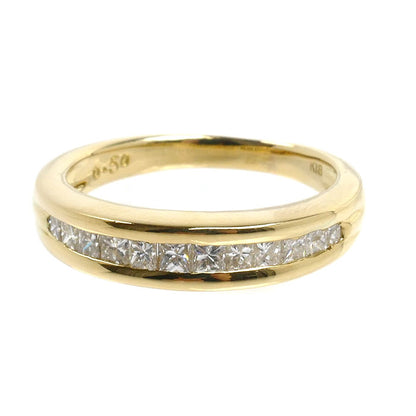 K18YG イエローゴールド リング・指輪 ダイヤモンド0.50ct 11号 4.6g レディース【中古】【美品】
