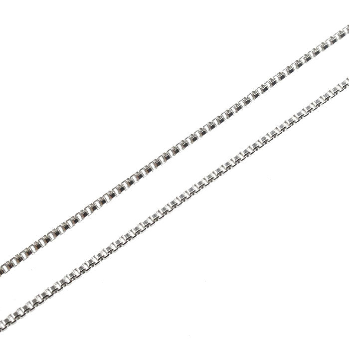 Pt850プラチナ ネックレス ベネチアン 2.9g ～45cm フリーチェーン レディース【中古】
