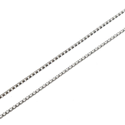 Pt850プラチナ ネックレス ベネチアン 2.9g ～45cm フリーチェーン レディース【中古】