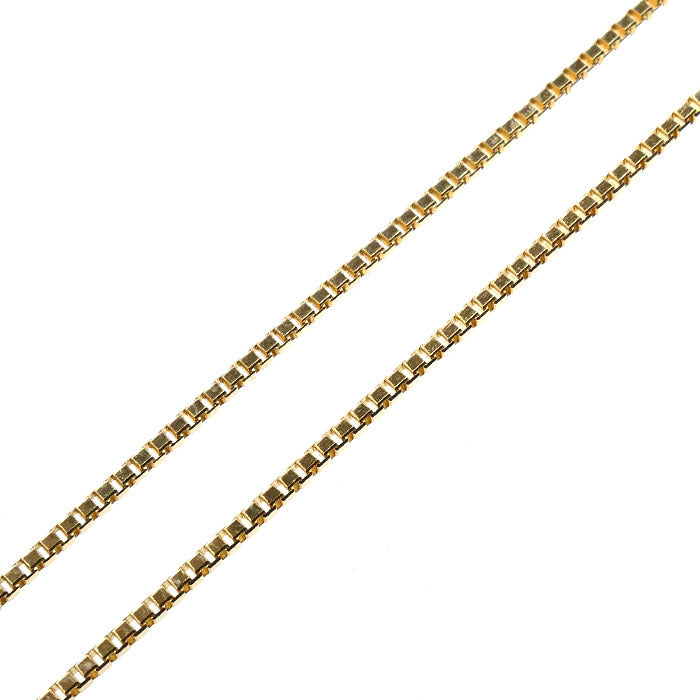 K18YG イエローゴールド ネックレス ベネチアン 3.7g ～45cm フリーチェーン レディース【中古】
