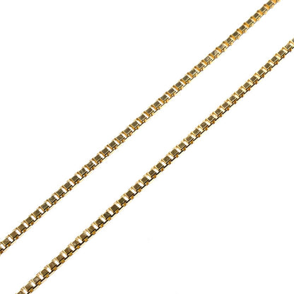 K18YG イエローゴールド ネックレス ベネチアン 3.7g ～45cm フリーチェーン レディース【中古】