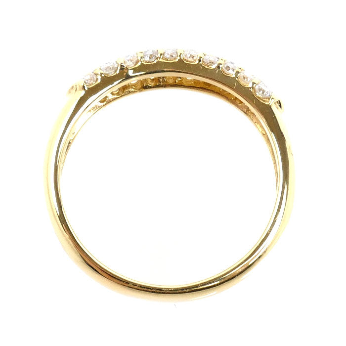 K18YG イエローゴールド リング・指輪 ダイヤモンド0.50ct 12号 3.7g レディース【中古】