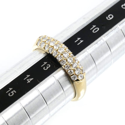 K18YG イエローゴールド リング・指輪 ダイヤモンド0.50ct 12号 3.7g レディース【中古】