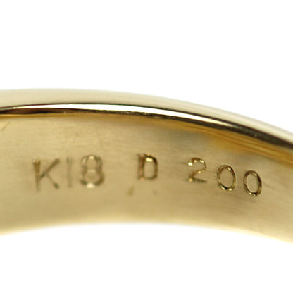 K18YG イエローゴールド リング・指輪 ダイヤモンド2.00ct 9号 5.3g レディース【中古】【美品】