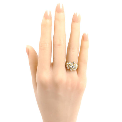 K18YG イエローゴールド リング・指輪 ダイヤモンド2.00ct 9号 5.3g レディース【中古】【美品】