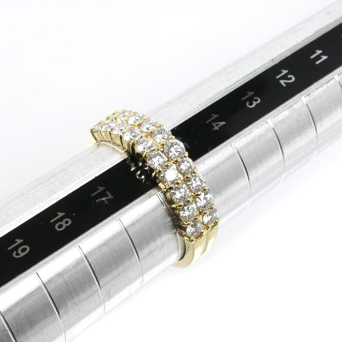 K18YG イエローゴールド リング・指輪 ダイヤモンド1.03ct 15.5号 4.0g レディース【中古】