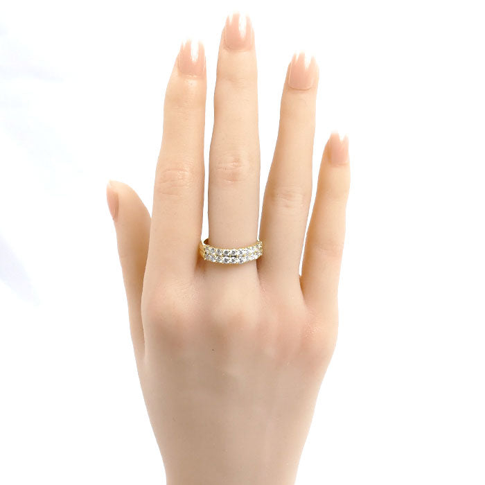 K18YG イエローゴールド リング・指輪 ダイヤモンド1.03ct 15.5号 4.0g レディース【中古】