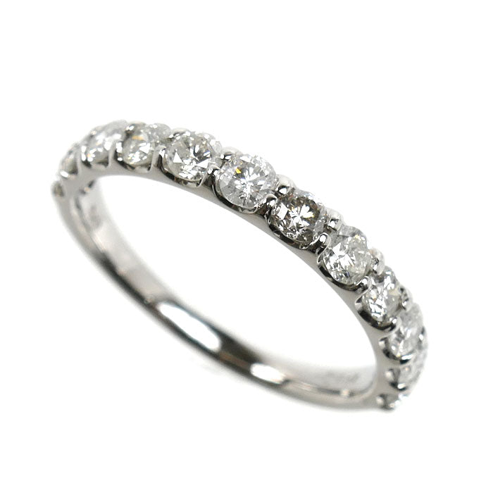 Pt900プラチナ ハーフエタニティ リング・指輪 ダイヤモンド1.002ct 14号 3.1g レディース【中古】