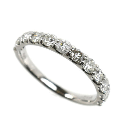 Pt900プラチナ ハーフエタニティ リング・指輪 ダイヤモンド1.002ct 14号 3.1g レディース【中古】