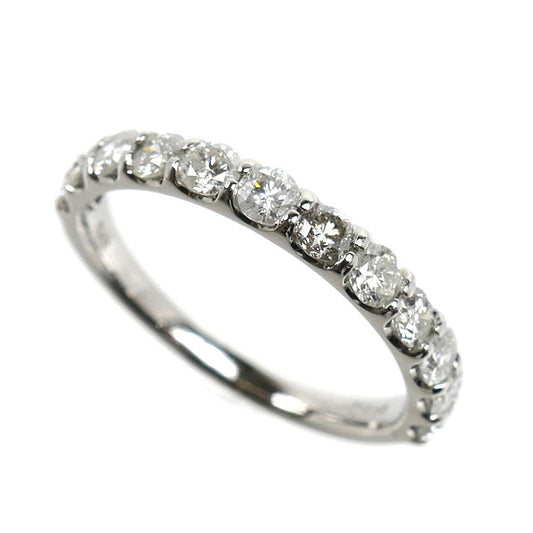 Pt900プラチナ ハーフエタニティ リング・指輪 ダイヤモンド1.002ct 14号 3.1g レディース【中古】