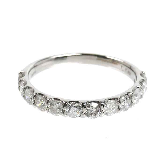 Pt900プラチナ ハーフエタニティ リング・指輪 ダイヤモンド1.002ct 14号 3.1g レディース【中古】