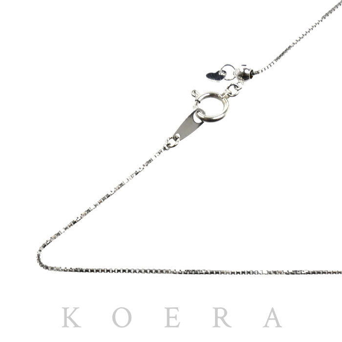 Pt850プラチナ ネックレス ベネチアン 2.3g ～46cm フリーチェーン レディース【中古】