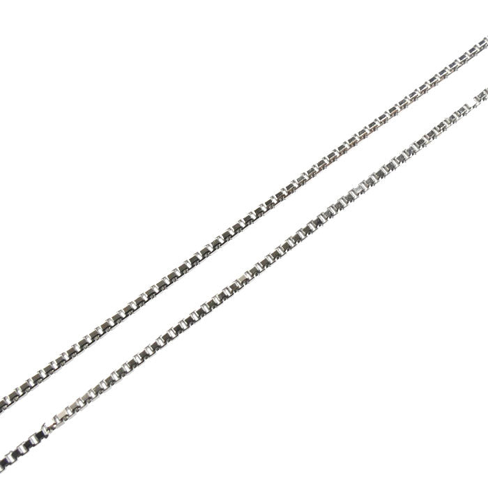 Pt850プラチナ ネックレス ベネチアン 2.3g ～46cm フリーチェーン レディース【中古】