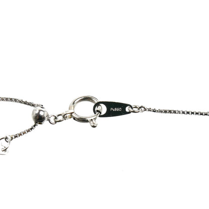 Pt850プラチナ ネックレス ベネチアン 2.3g ～46cm フリーチェーン レディース【中古】