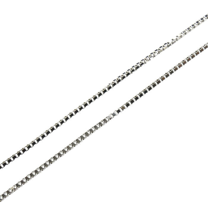 Pt850プラチナ ネックレス ベネチアン 2.6g ～46cm フリーチェーン レディース【中古】