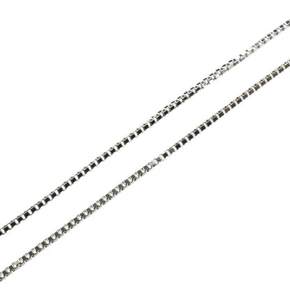 Pt850プラチナ ネックレス ベネチアン 2.6g ～46cm フリーチェーン レディース【中古】