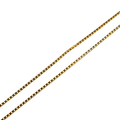 K18YG イエローゴールド ネックレス ベネチアン 1.9g ～45cm フリーチェーン レディース【中古】