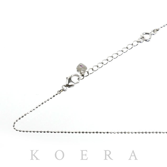 Samantha Tiara サマンサティアラ K18WG ホワイトゴールド ネックレス 2.1g 41cm シリンダー レディース【中古】