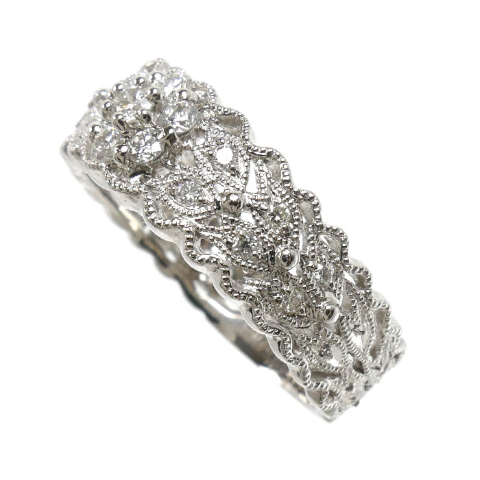 Pt900プラチナ リング・指輪 ダイヤモンド0.35ct 13号 6.0g レディース【中古】【美品】