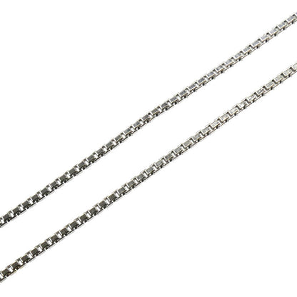 K18WG ホワイトゴールド ネックレス ベネチアン 3.8g ～45cm フリーチェーン レディース【中古】