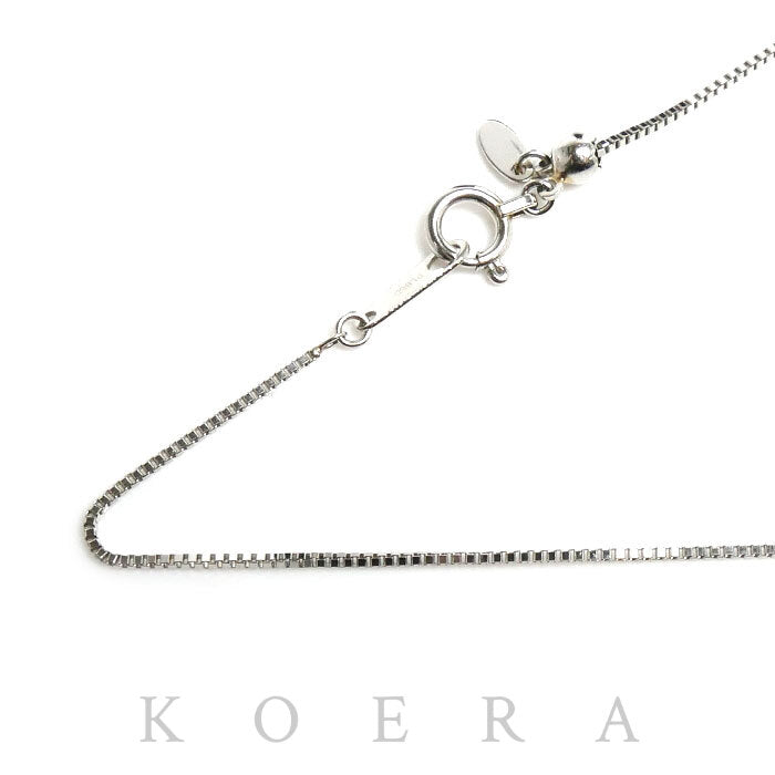 Pt850プラチナ ネックレス ベネチアン 2.0g ～45cm フリーチェーン レディース【中古】
