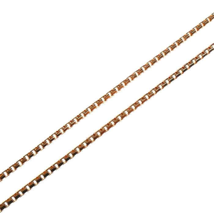 K18PG ピンクゴールド ネックレス ベネチアン 3.5g ～50cm フリーチェーン レディース【中古】