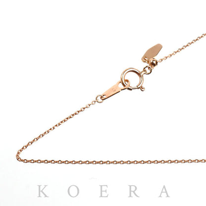 K18PG ピンクゴールド ネックレス 小豆 1.7g ～45cm フリーチェーン レディース【中古】