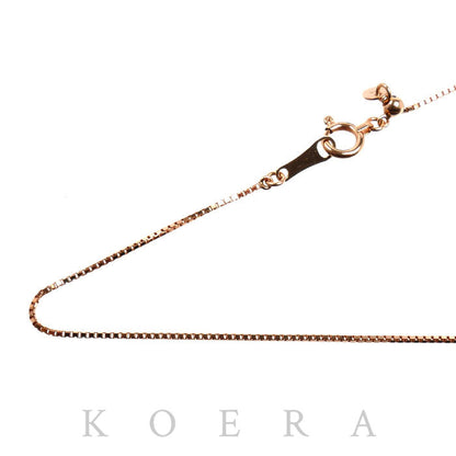 K18PG ピンクゴールド ネックレス ベネチアン 1.8g ～45cm フリーチェーン レディース【中古】