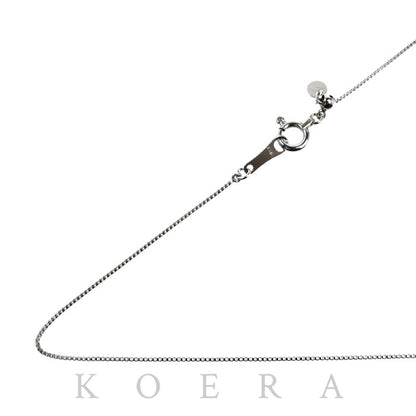 K18WG ホワイトゴールド ネックレス ベネチアン 1.3g ～45cm フリーチェーン レディース【中古】