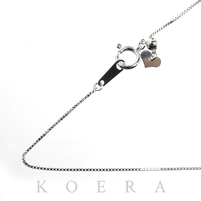 K18WG ホワイトゴールド ネックレス ベネチアン 1.5g ～45cm フリーチェーン レディース【中古】