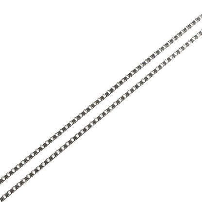 K18WG ホワイトゴールド ネックレス ベネチアン 1.5g ～45cm フリーチェーン レディース【中古】