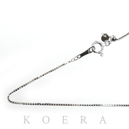 K18WG ホワイトゴールド ネックレス ベネチアン 1.8g ～45cm フリーチェーン レディース【中古】