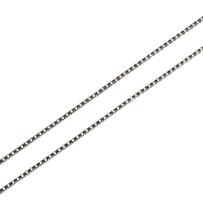 K18WG ホワイトゴールド ネックレス ベネチアン 1.8g ～45cm フリーチェーン レディース【中古】