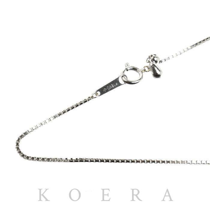 K18WG ホワイトゴールド ネックレス ベネチアン 5.8g ～70cm フリーチェーン レディース【中古】