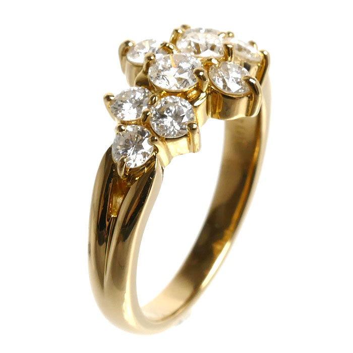 K18YG イエローゴールド リング・指輪 ダイヤモンド1.00ct 11号 4.8g レディース【中古】