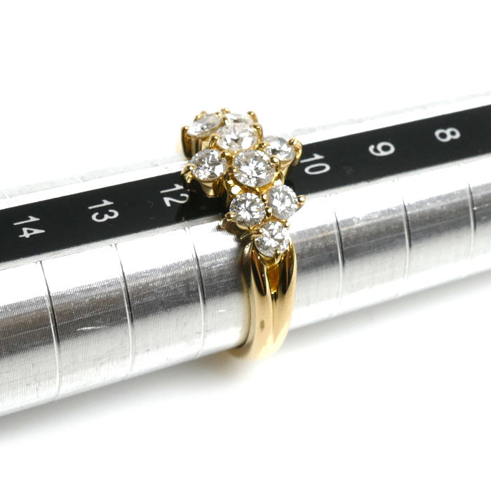 K18YG イエローゴールド リング・指輪 ダイヤモンド1.00ct 11号 4.8g レディース【中古】