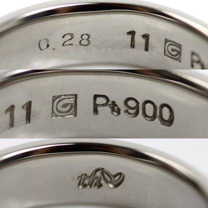 Pt900プラチナ リング・指輪 ダイヤモンド0.28ct 11号 7.4g レディース【中古】【美品】
