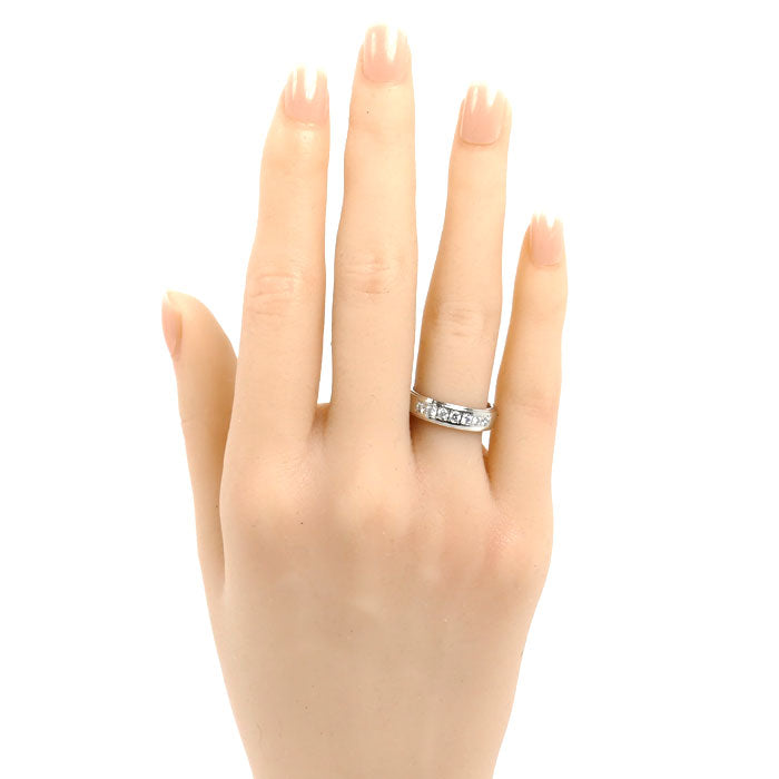 Pt900プラチナ リング・指輪 ダイヤモンド0.28ct 11号 7.4g レディース【中古】【美品】