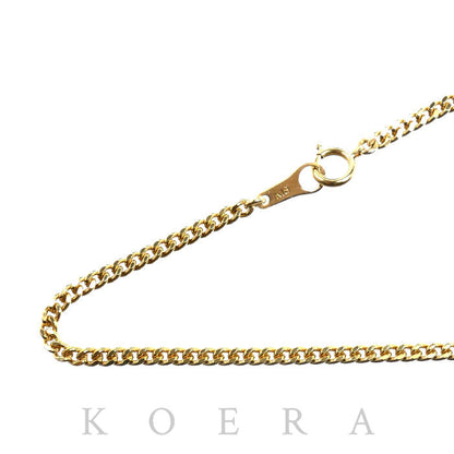 K18YG イエローゴールド ネックレス 喜平2面カット 10.0g 40cm メンズ【中古】