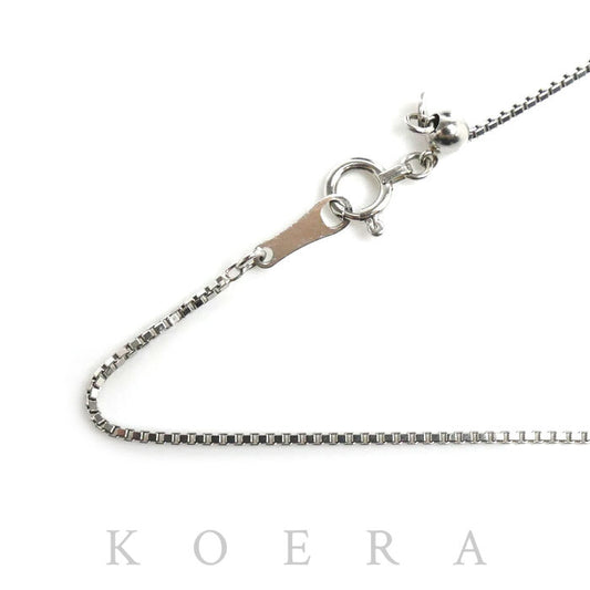 Pt850プラチナ ネックレス ベネチアン 3.4g ～45cm フリーチェーン レディース【中古】