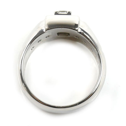 Pt900プラチナ リング・指輪 ダイヤモンド0.39ct/0.12ct 21号 26.3g メンズ【中古】