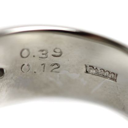 Pt900プラチナ リング・指輪 ダイヤモンド0.39ct/0.12ct 21号 26.3g メンズ【中古】