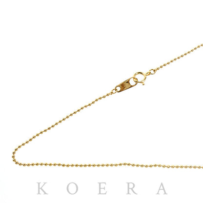 K18YG イエローゴールド ネックレス ボール 2.5g 40cm レディース【中古】