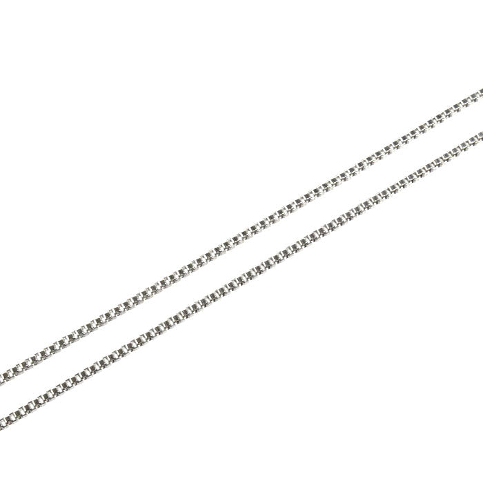 Pt850プラチナ ネックレス ベネチアン 1.2g ～45cm フリーチェーン レディース【中古】