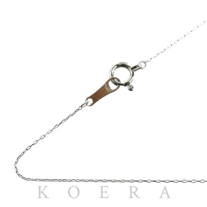 Pt850プラチナ ネックレス 小豆 0.6g 40cm レディース【中古】