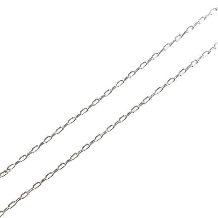 Pt850プラチナ ネックレス 小豆 0.6g 40cm レディース【中古】