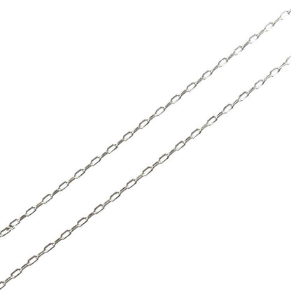 Pt850プラチナ ネックレス 小豆 0.6g 40cm レディース【中古】