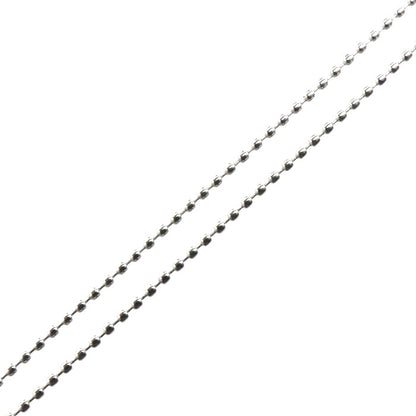 Pt850プラチナ ネックレス ボール 1.6g 37cm レディース【中古】